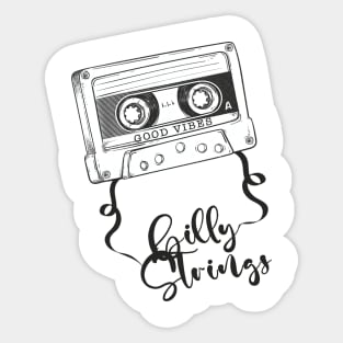 Good Vibes Billy Strings // Retro Ribbon Cassette Sticker